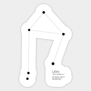 Libra Zodiac Constellation Sticker